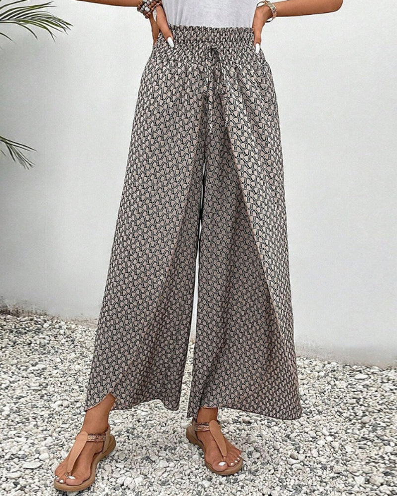 WOMEN'S WIDE-LEG TROUSERS