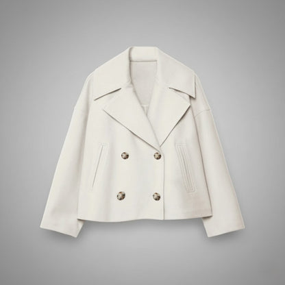 Classic Double Button Short Jacket for Women