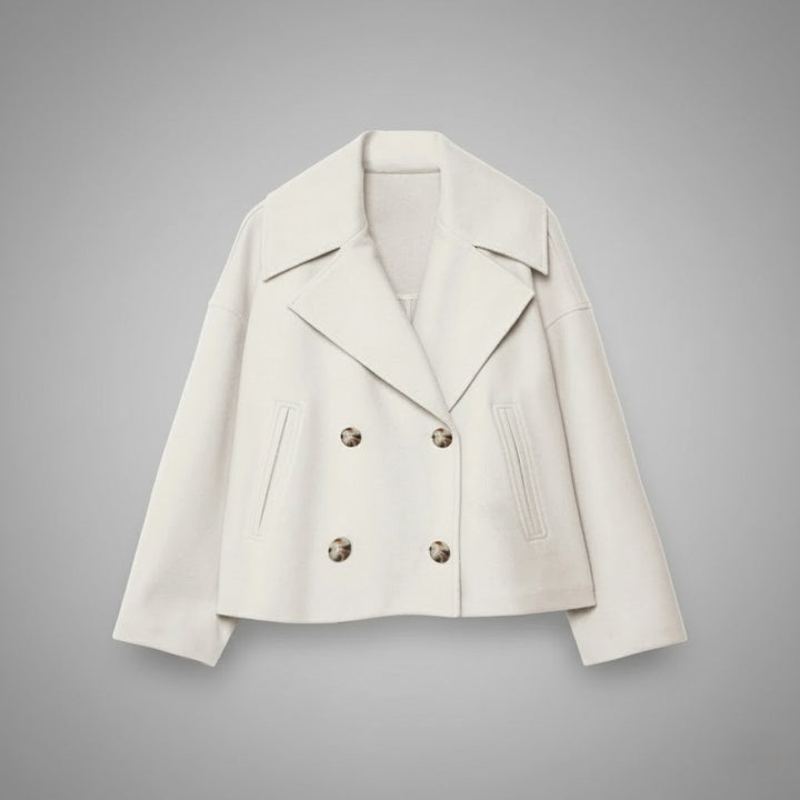 Classic Double Button Short Jacket for Women
