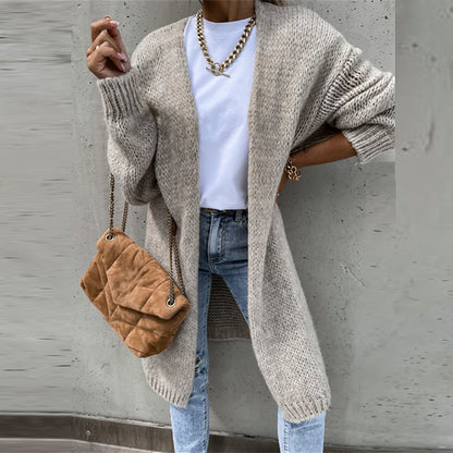 Women’s Relaxed Fit Long Open Front Cardigan