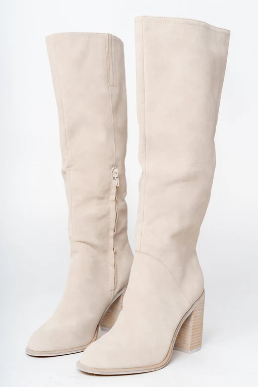 Women’s Winter Knee-High Boots with Block Heels