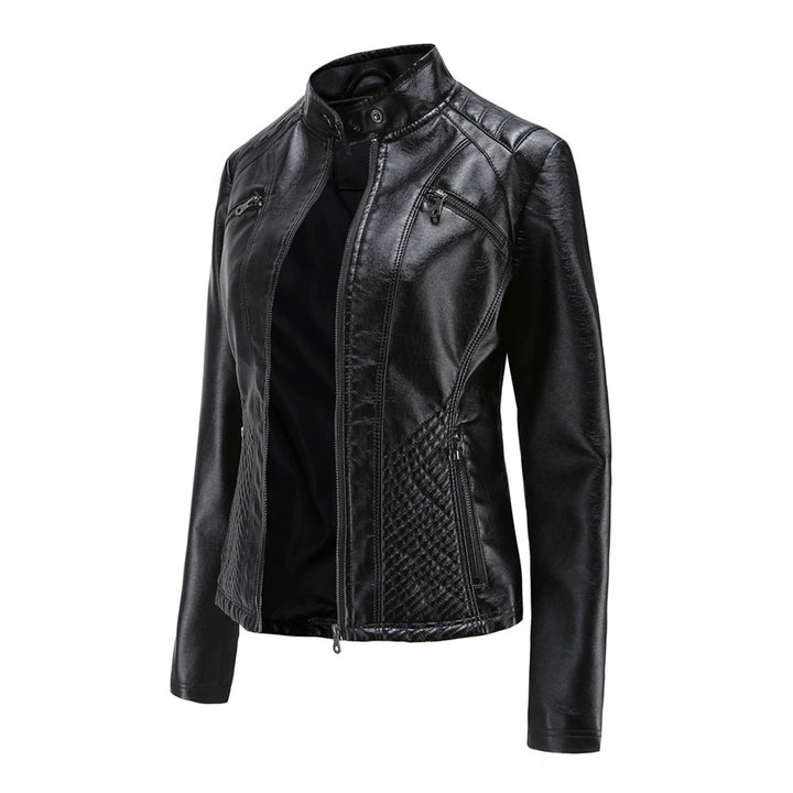 Women’s Classic Zip-up Biker Jacket