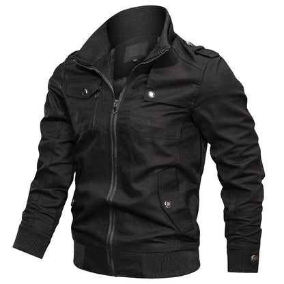 Multi Pocket Bomber Jacket For Men