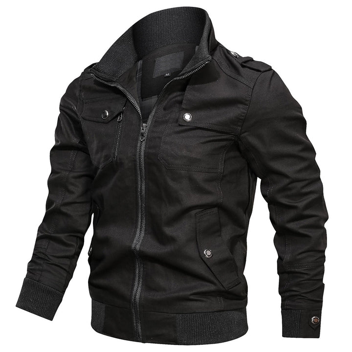 Multi Pocket Bomber Jacket For Men