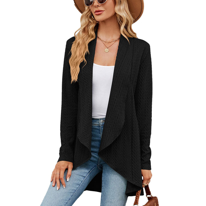 Cárdigan relajado de invierno cálido para mujer