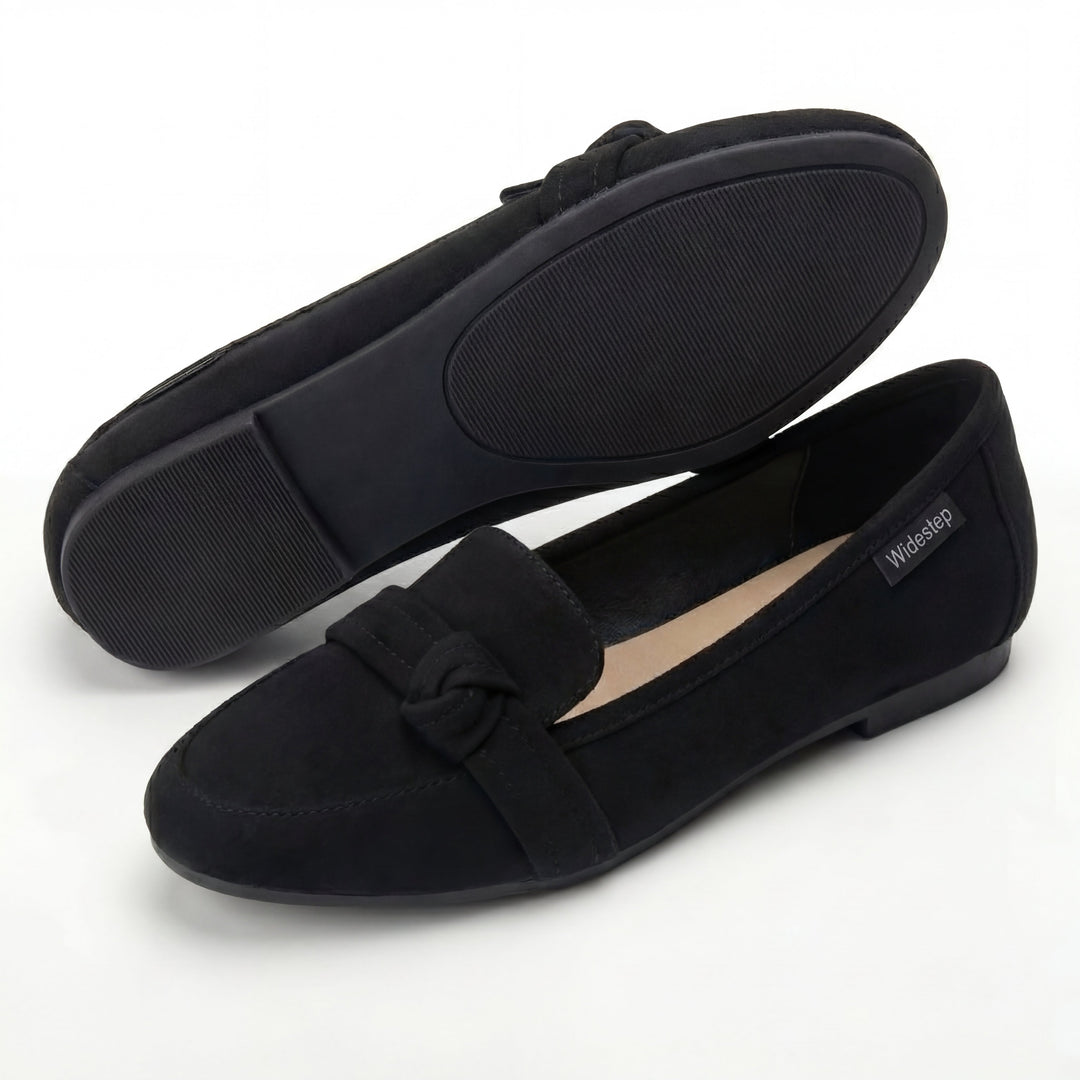 Women's Classic Slip-On Loafers with Elegant Knot Detail