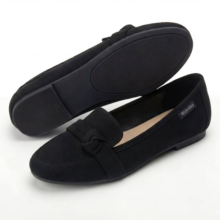 Women's Classic Slip-On Loafers with Elegant Knot Detail
