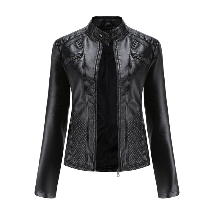 Women’s Classic Zip-up Biker Jacket