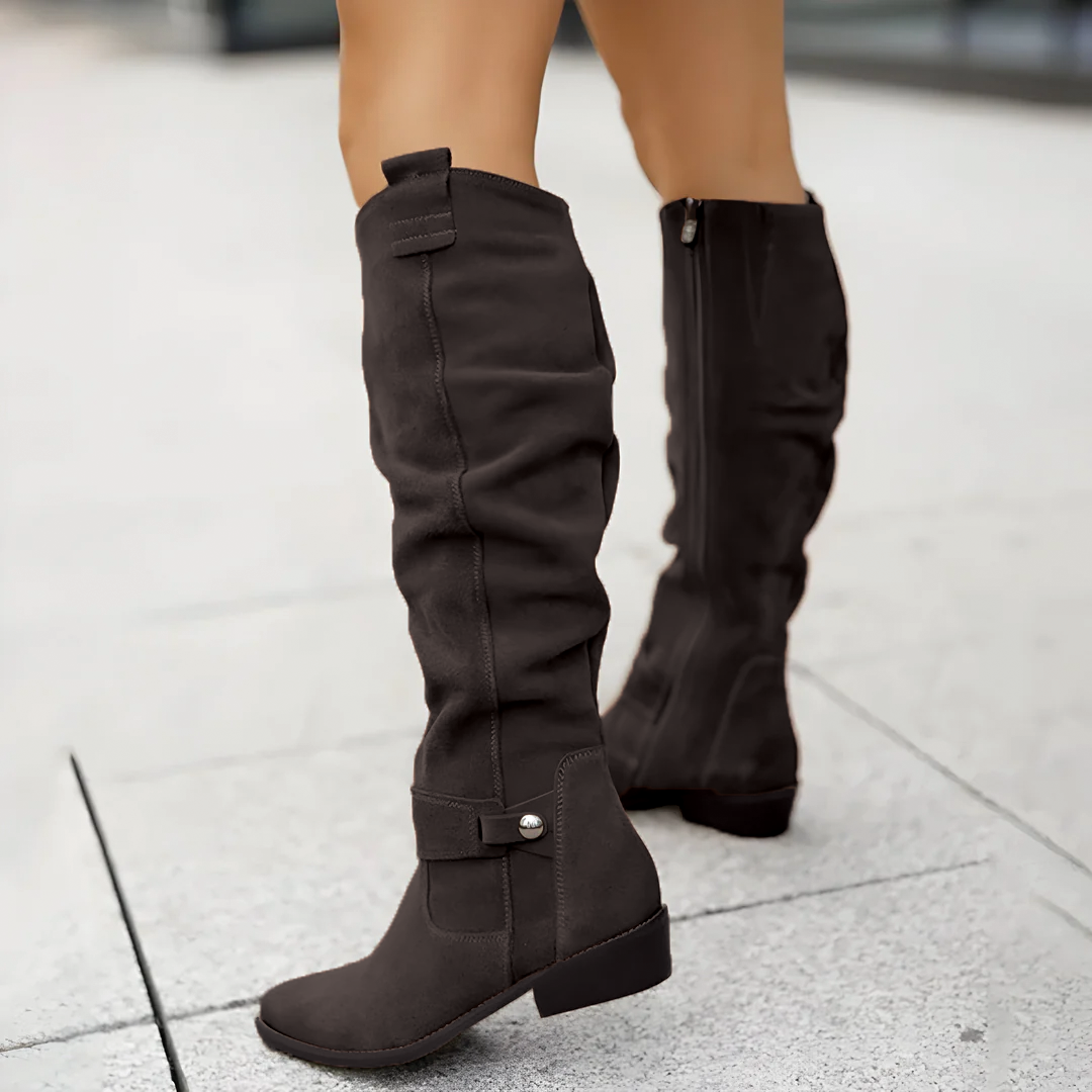 Botas altas de ante