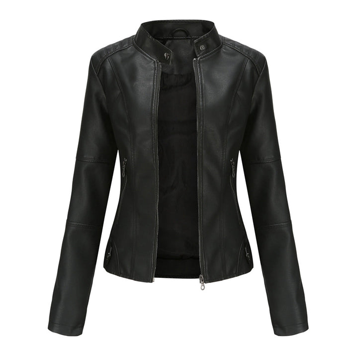 Chaqueta de motociclista elegante y entallada para mujer