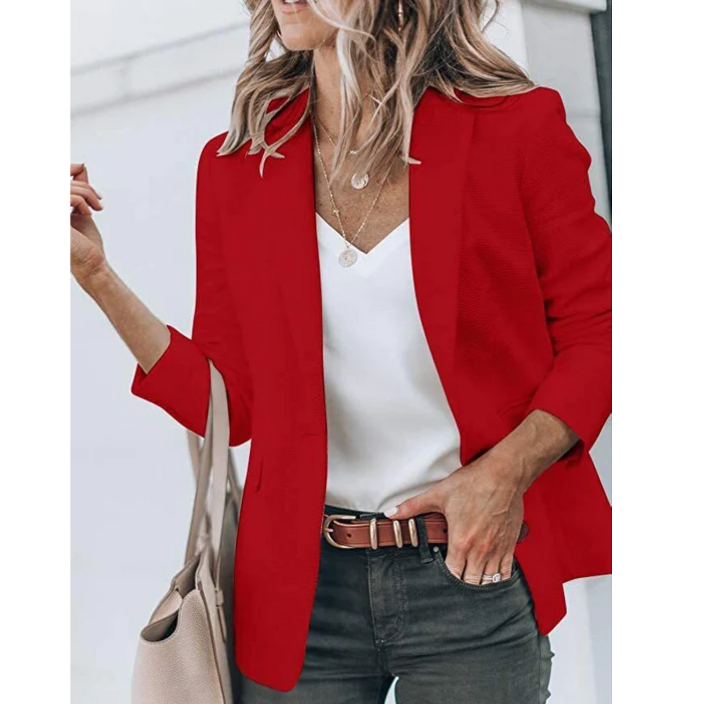 Women’s Trendy Open Front Work Blazer