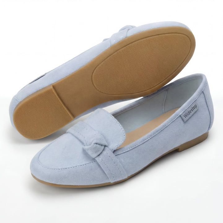 Women's Classic Slip-On Loafers with Elegant Knot Detail