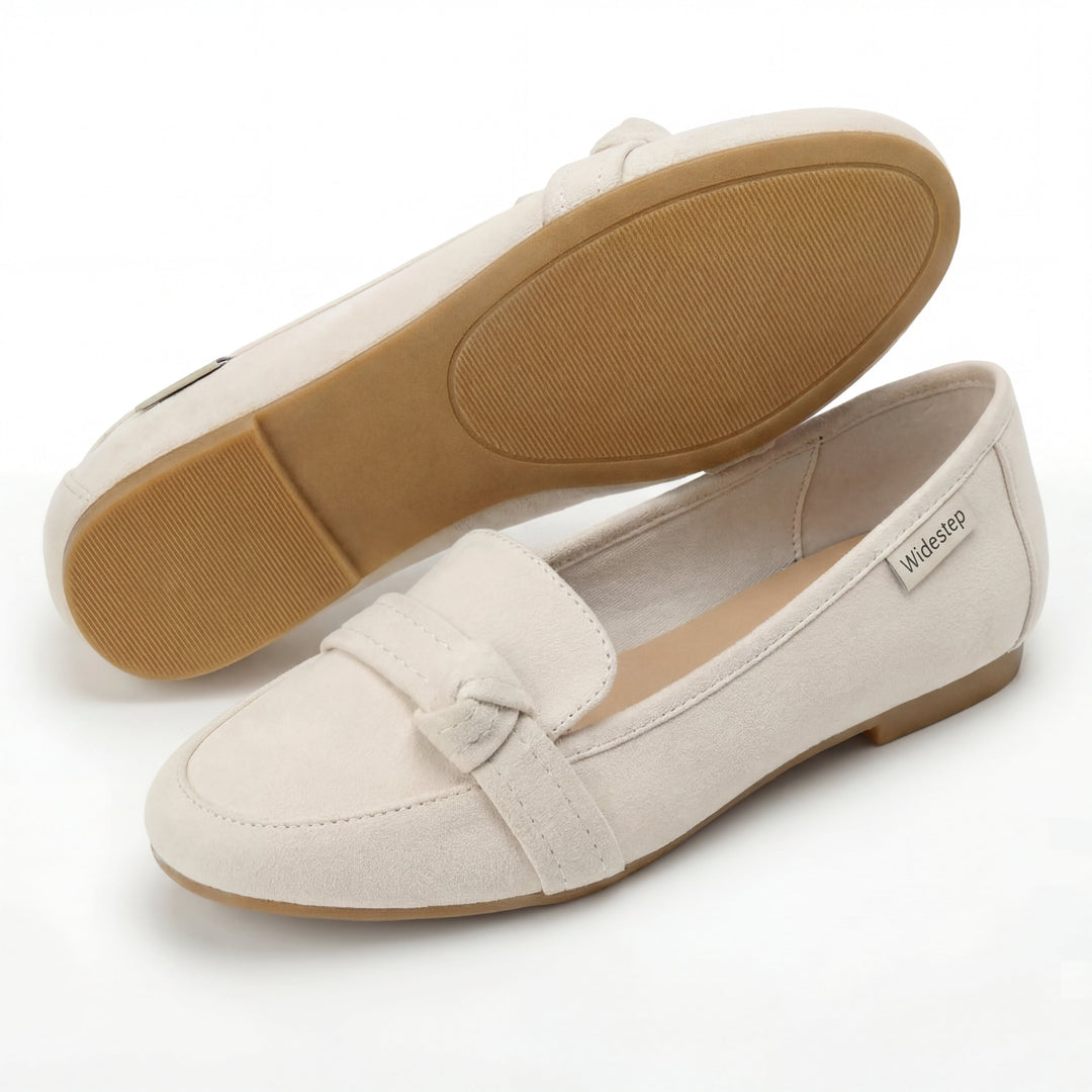 Women's Classic Slip-On Loafers with Elegant Knot Detail