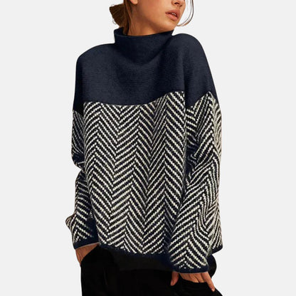 Herringbone Knit Sweater