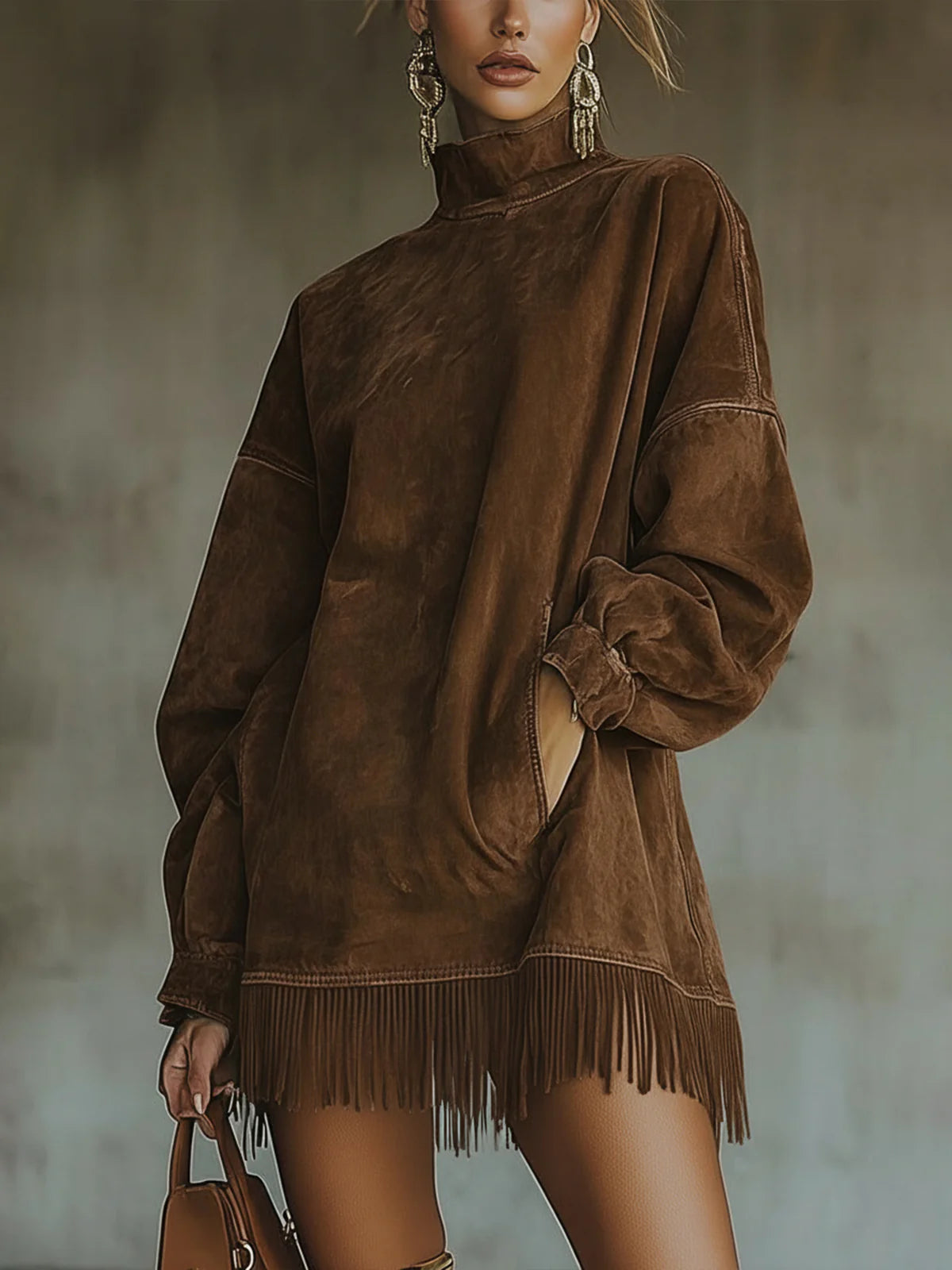 Cozy Fringe Dress