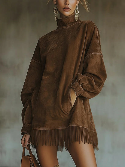 Cozy Fringe Dress
