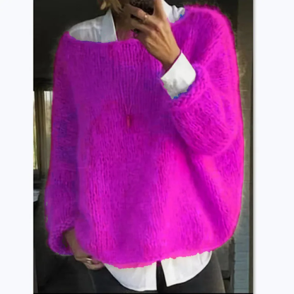 Women’s Cozy Long Sleeve Knit Sweater
