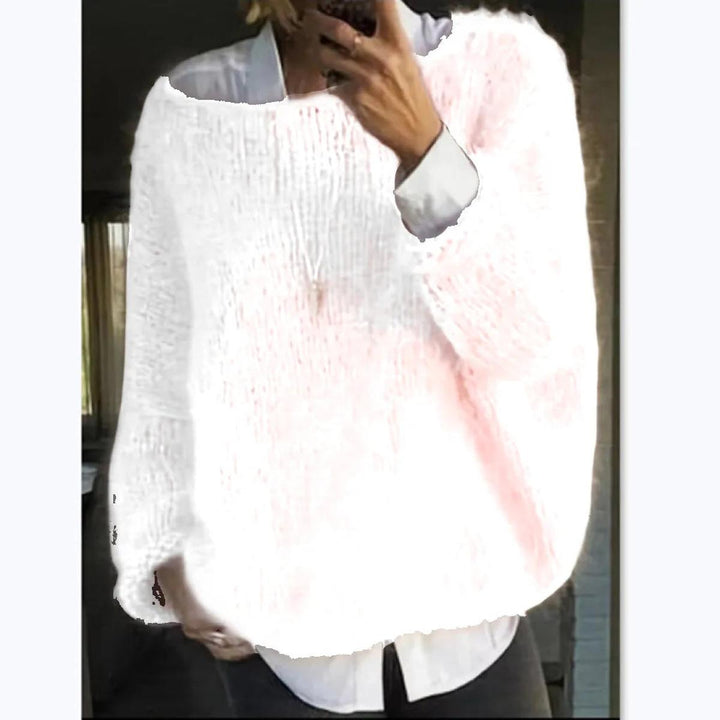 Women’s Cozy Long Sleeve Knit Sweater