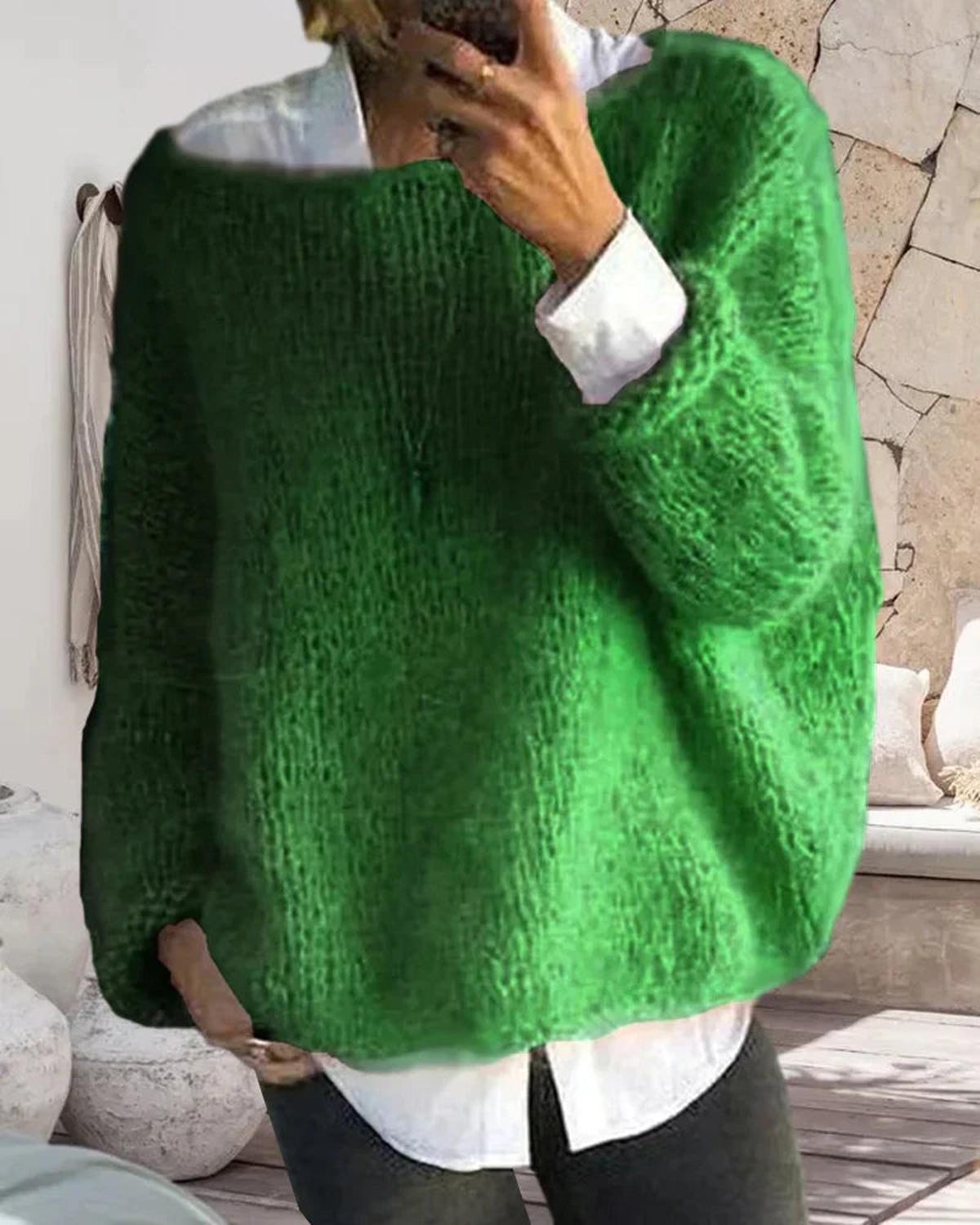Women’s Cozy Long Sleeve Knit Sweater
