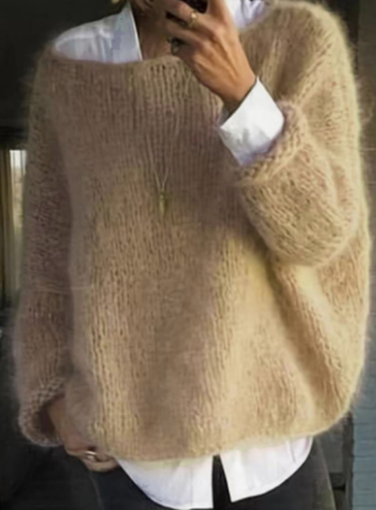 Women’s Cozy Long Sleeve Knit Sweater