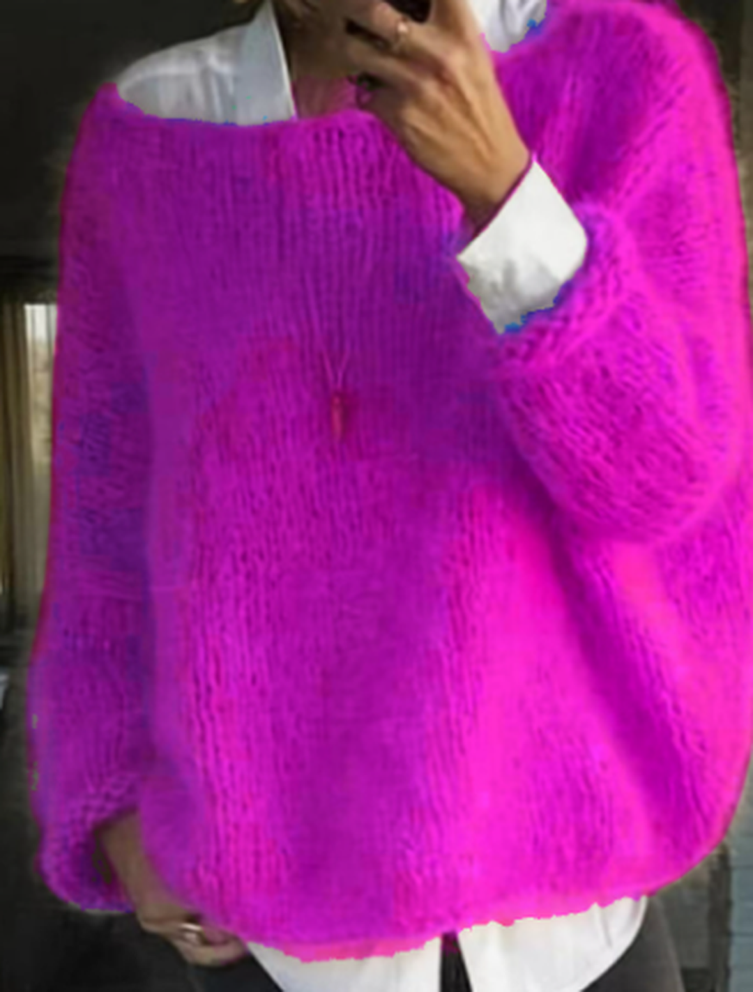 Women’s Cozy Long Sleeve Knit Sweater
