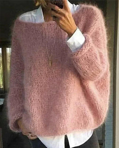 Women’s Cozy Long Sleeve Knit Sweater