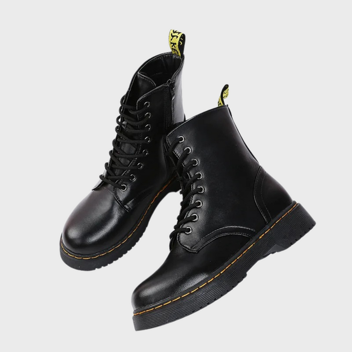 Men’s Lace-Up Leather Combat Boots