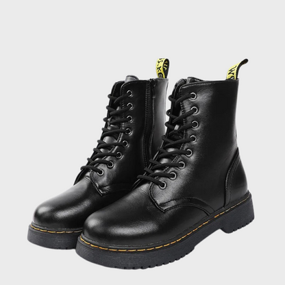 Men’s Lace-Up Leather Combat Boots