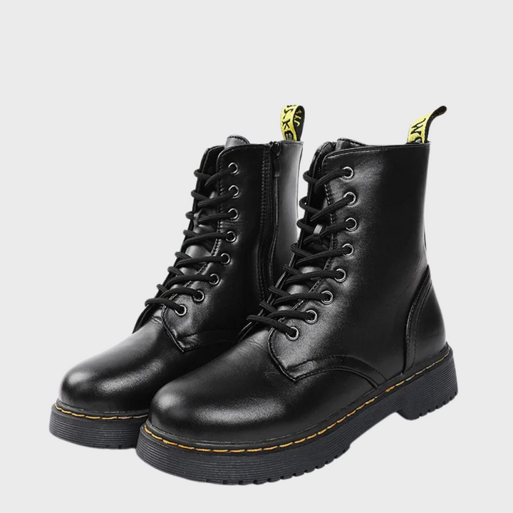 Men’s Lace-Up Leather Combat Boots
