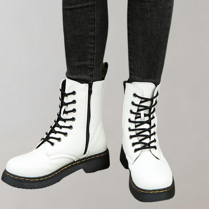 Men’s Lace-Up Leather Combat Boots