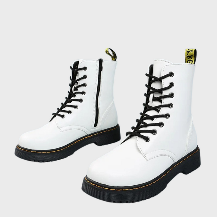 Men’s Lace-Up Leather Combat Boots