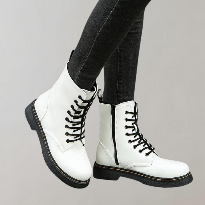 Men’s Lace-Up Leather Combat Boots