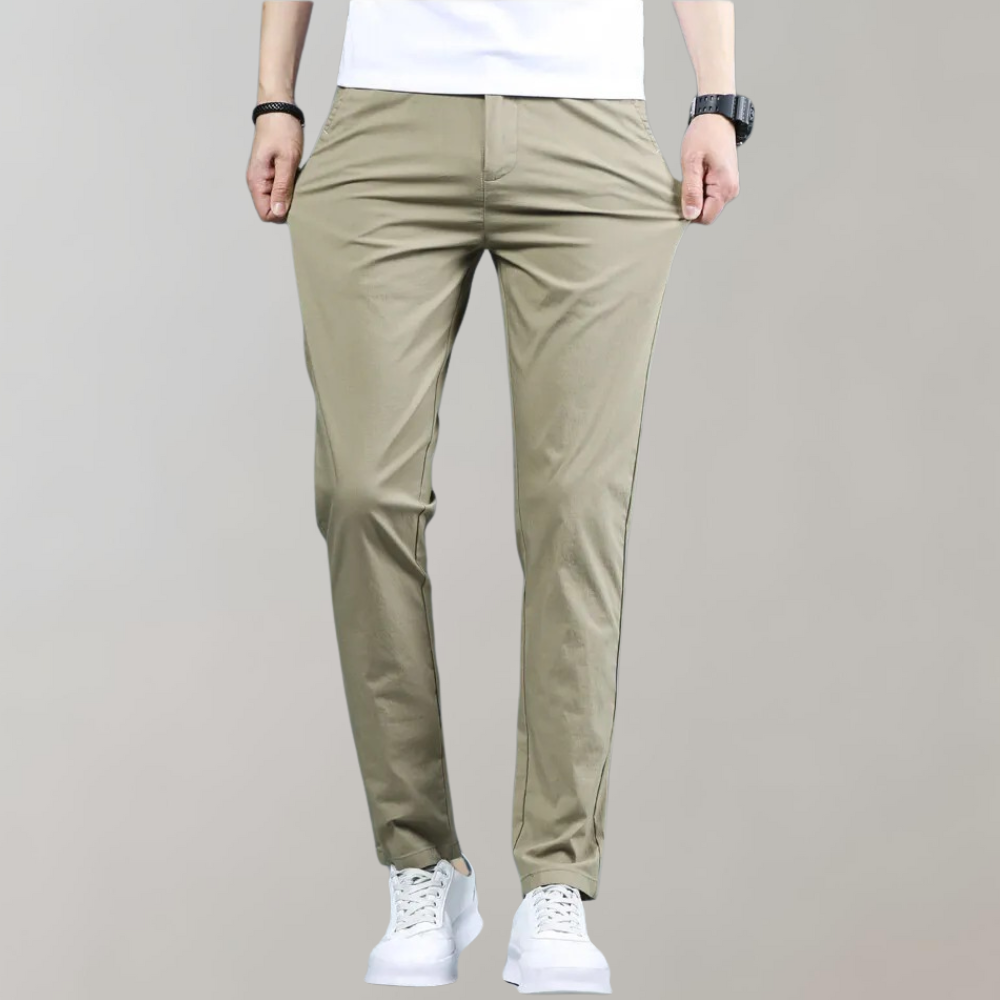 Pantalones casuales ajustados y cómodos para hombre