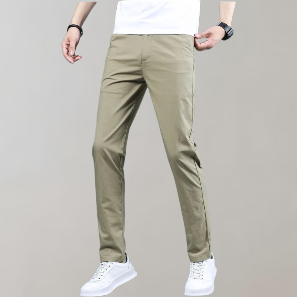 Pantalones casuales ajustados y cómodos para hombre
