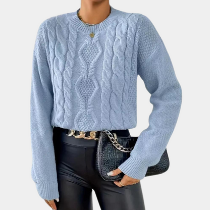 Women’s Cable Knit Pullover Sweater