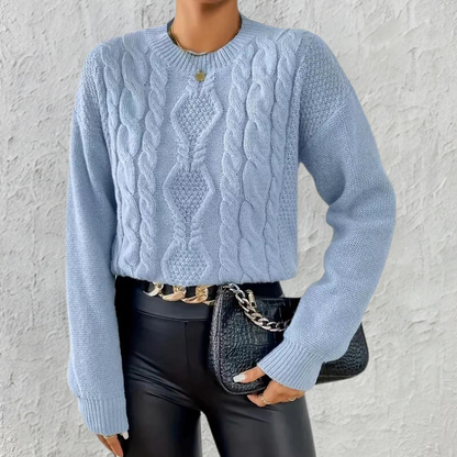 Women’s Cable Knit Pullover Sweater
