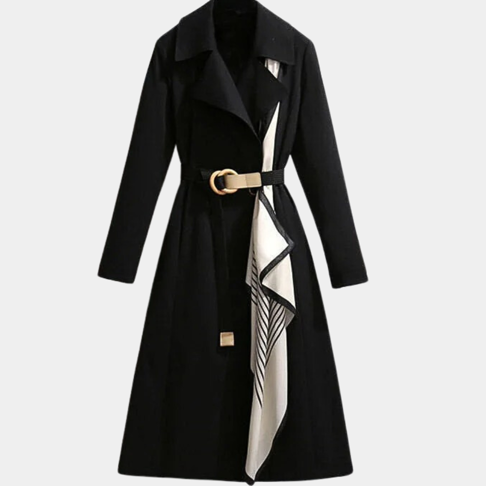 Women’s Stylish Double-Breasted Belted Coat