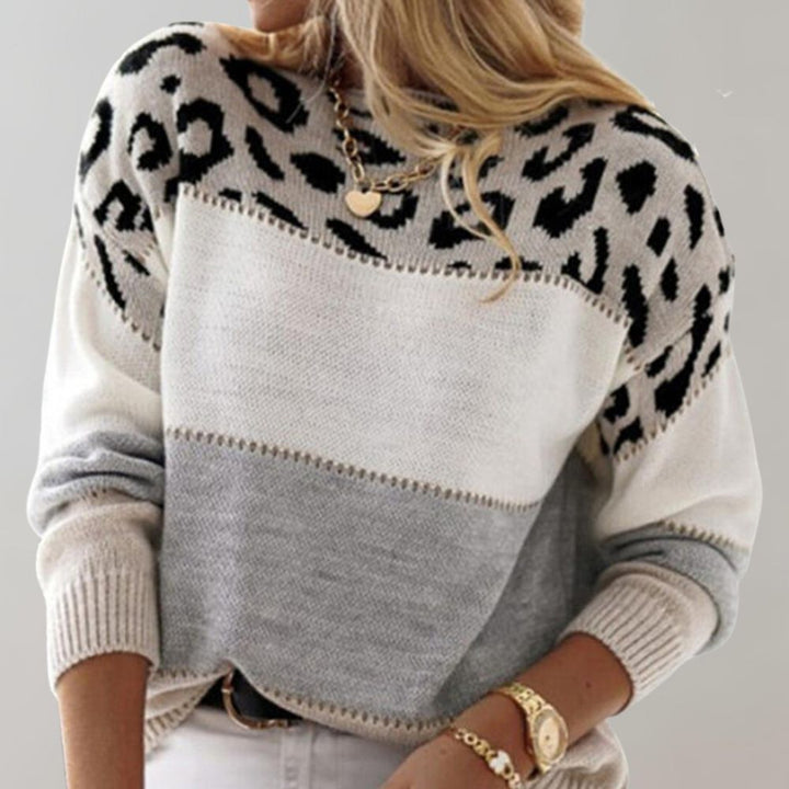 Sudadera de ocio con estampado de leopardo