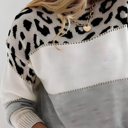 Leopard Print Relaxed Sweater