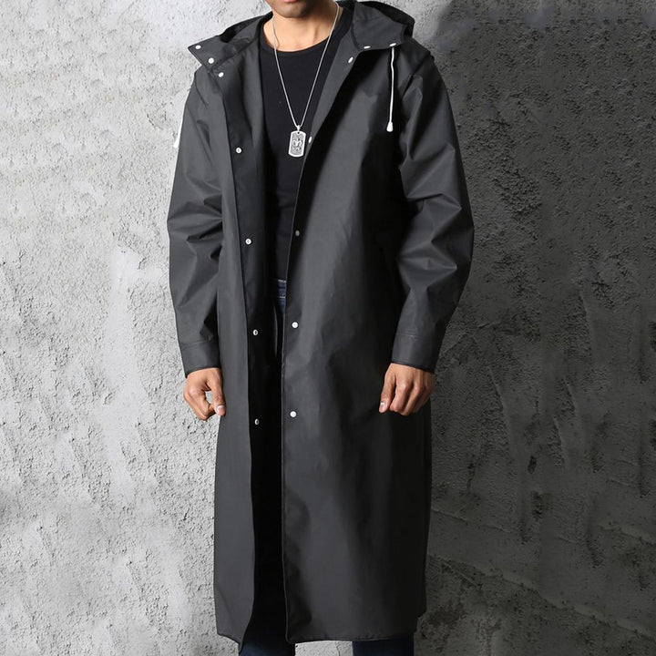 Impermeable negro para hombre