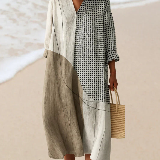 ARTISTICALLY INSPIRED AUTUMN DRESS