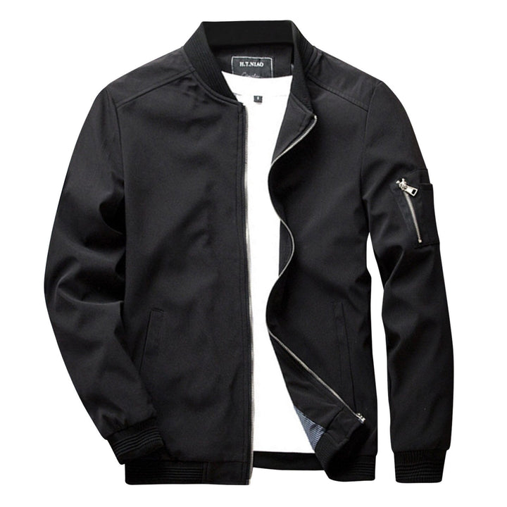 Modern Zipper Front Jacket For Men