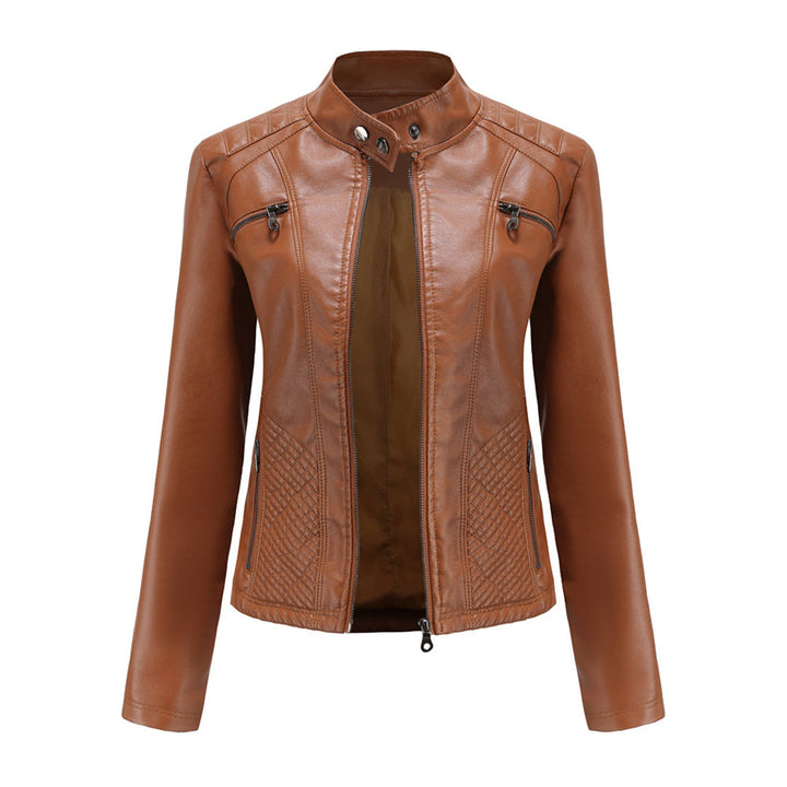 Women’s Classic Zip-up Biker Jacket