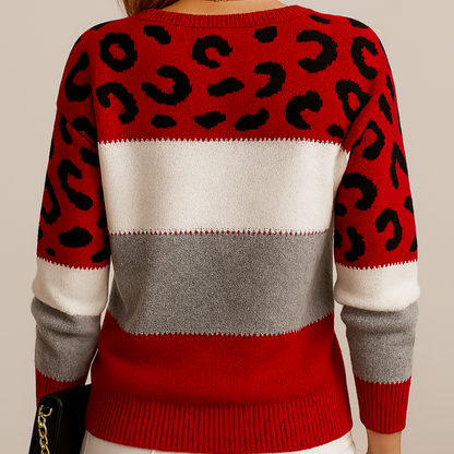 Leopard Print Relaxed Sweater
