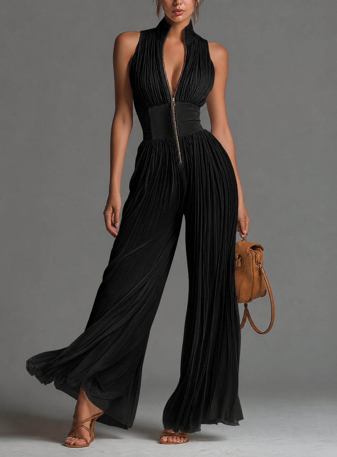 Villa | Pleated Jumpsuit