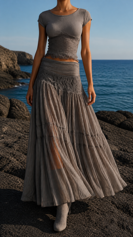 VITORIA TOP AND SKIRT Set
