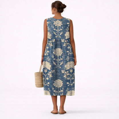 Aurora | Elegant Classic Floral Midi Dress