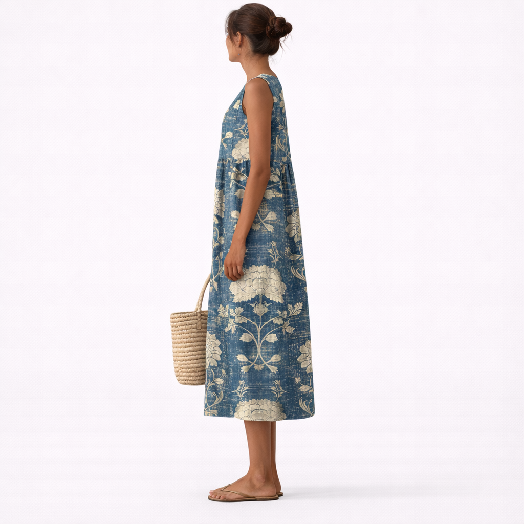 Aurora | Elegant Classic Floral Midi Dress