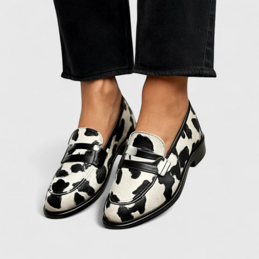 Mocasines cómodos sin cordones con estampado atrevido