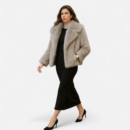 Women’s Chic Faux Fur Warm Jacket
